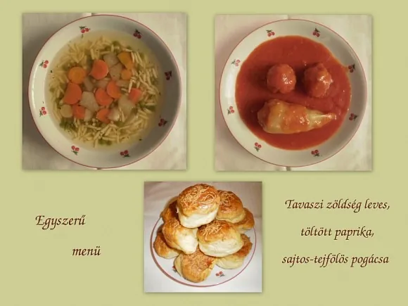 Egyszerű menü
