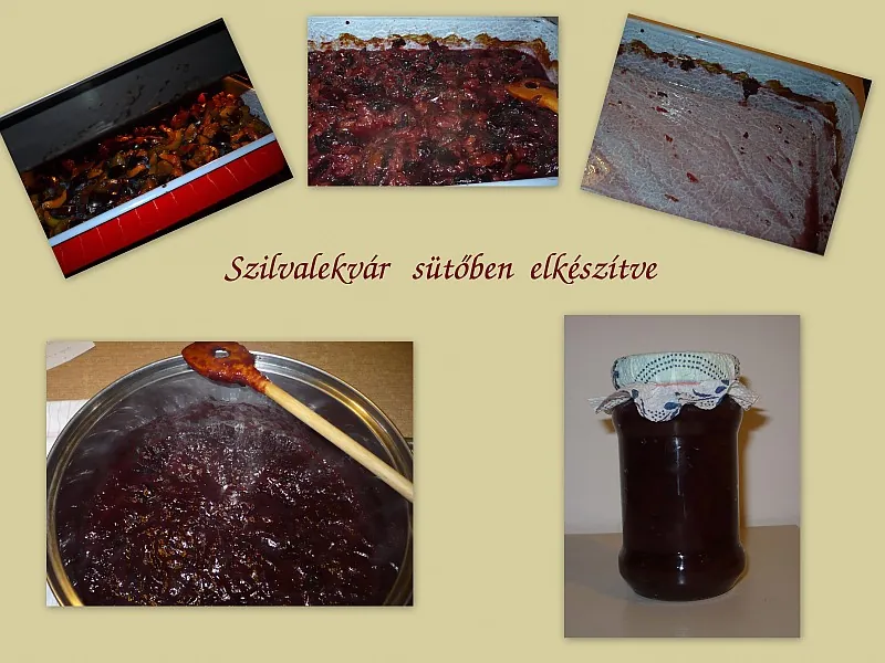 Szilvalekvár sütőben elkészítve