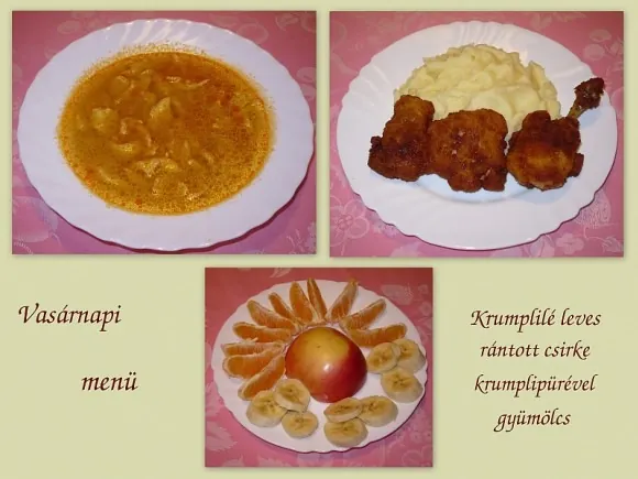 Vasárnapi menü