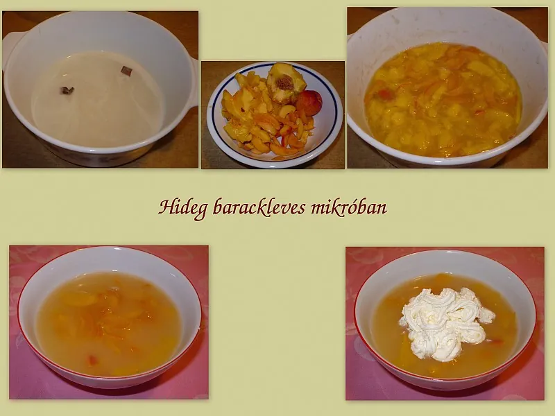Hideg barackleves mikróban