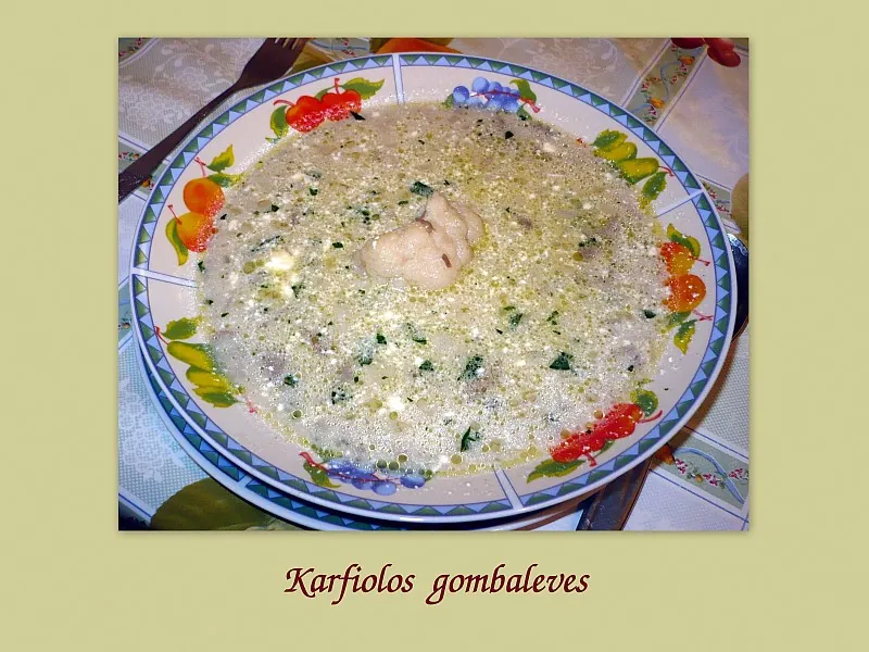 Karfiolos gombaleves