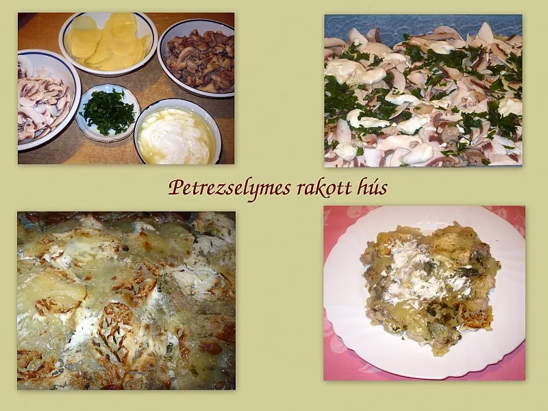 Petrezselymes rakott hús