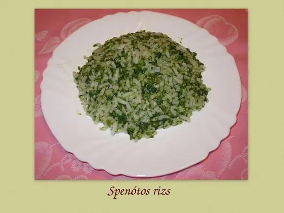 Spenótos rizs