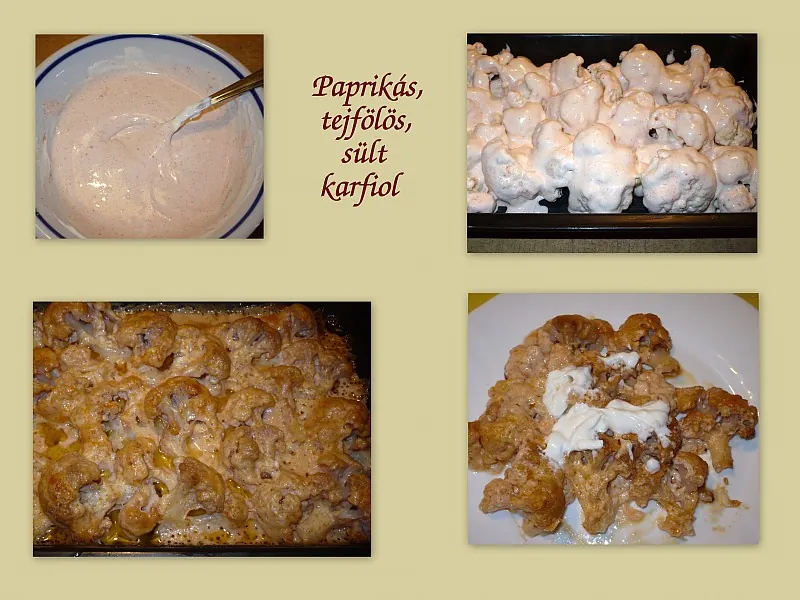 Sült karfiol