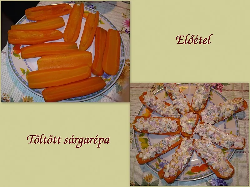 Töltött sárgarépa